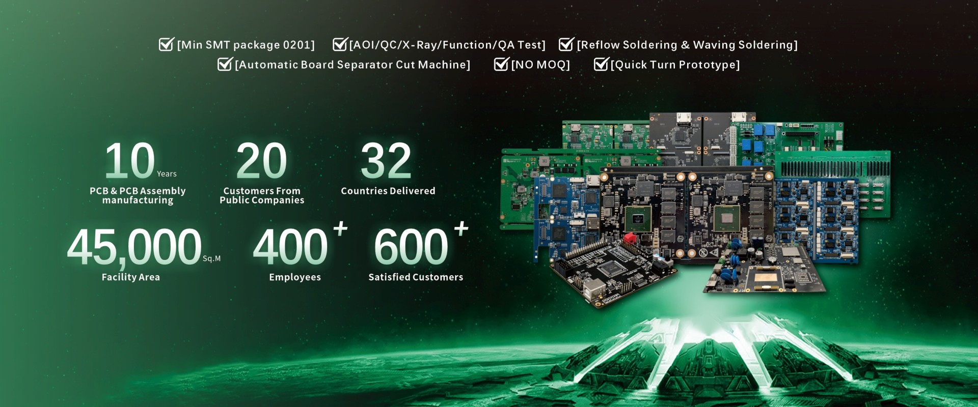 kualitas SMT pcb Majelis pabrik