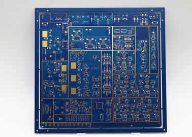 Harga yang bagus 8L Computer Circuit Board Biru Soldmask Immersion Gold SMT papan sirkuit on line
