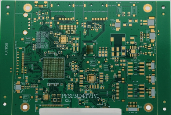 Harga yang bagus 4 Lapisan 2 OZ FR4 Printed Electronics Circuit Board ENIG Permukaan Hitam Soldmask Prototype pcb pabrik on line