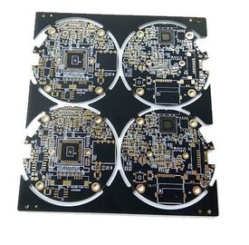 Harga yang bagus Papan Sirkuit Cetak Kaku & 4 Lapisan & PBC Multilayer & Perawatan Permukaan ENIG & Masker Solder Hitam on line