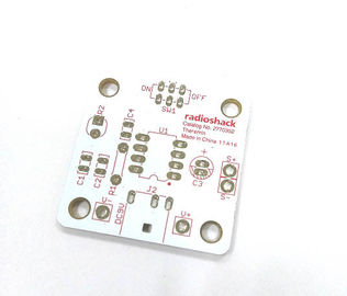 Harga yang bagus 2 Layers FR-4 White Soldmask Red Silkscreen Electronic Printed Circuit Board PCB on line