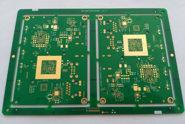 Harga yang bagus 10 lapisan HDI FR4 papan Sirkuit PCB ENIG hijau soldmask min lubang bor 0.1mm on line
