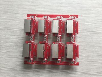 Harga yang bagus UL 94V0 FR4 Pemecahan Papan Sirkuit Elektronik Red Soldermask PCB Assembly Service on line