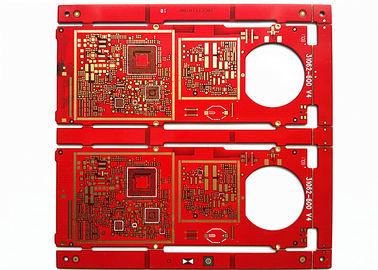 Harga yang bagus HAL FR-4 Material Red Soldermask 2layer 2oz Immersion Gold Multilayer PCB Board on line