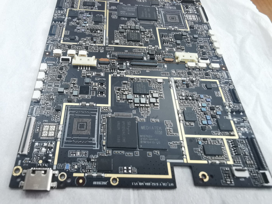 Harga yang bagus Hijau 4 Lapisan 2OZ papan sirkuit cetak kaku, Fr4 multilayer PCB Board on line