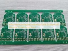 Ponsel OEM Biru Soldermask Putih Silkscreen FR4 Papan Sirkuit Cetak Elektronik