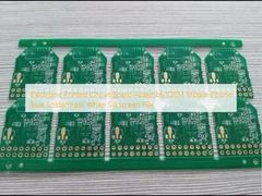 Perakitan Papan Sirkuit Cetak Elektronik OEM Ponsel Biru Soldermask Putih Silkscreen FR4